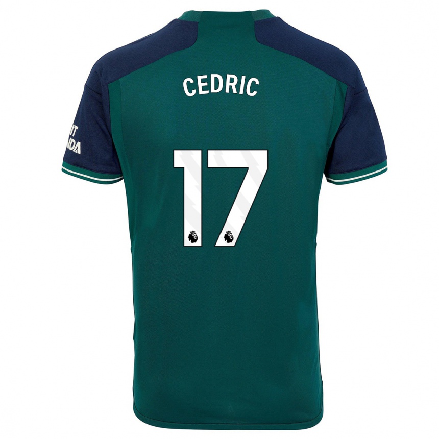 キッズフットボールセドリック・ソアレス#17緑サードユニフォームシャツ2023/24ジャージーユニフォーム