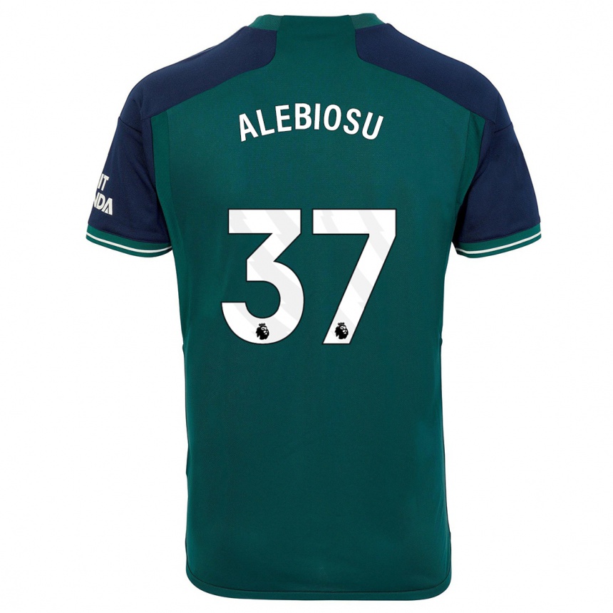 キッズフットボールライアン・アレビオス#37緑サードユニフォームシャツ2023/24ジャージーユニフォーム