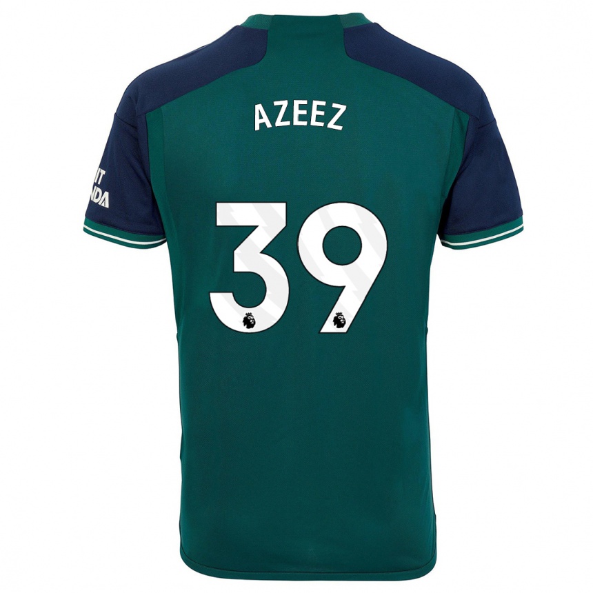 キッズフットボールミゲル・アゼース#39緑サードユニフォームシャツ2023/24ジャージーユニフォーム