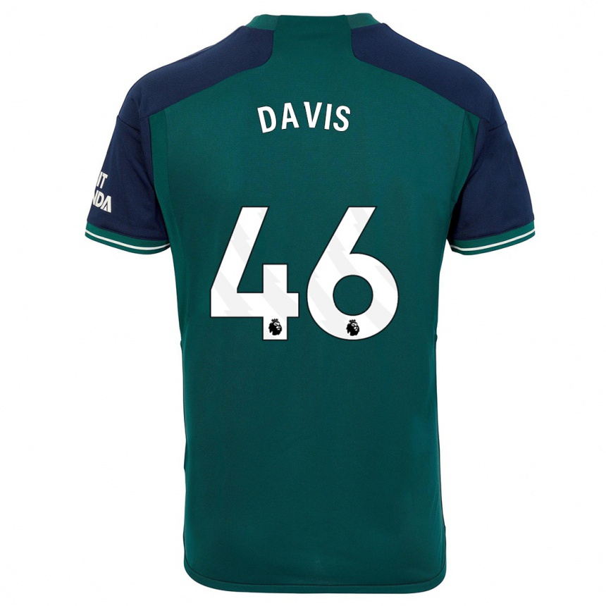 キッズフットボールデイヴィスの価格#46緑サードユニフォームシャツ2023/24ジャージーユニフォーム