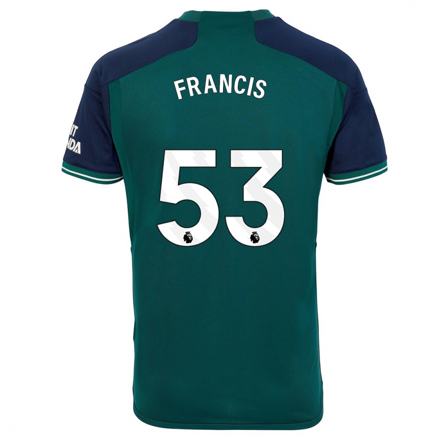 キッズフットボールジャック・ヘンリー・フランシス#53緑サードユニフォームシャツ2023/24ジャージーユニフォーム