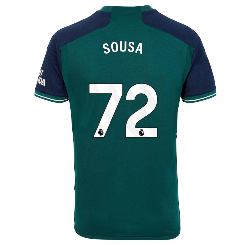 キッズフットボールリノ・ソウザ#72緑サードユニフォームシャツ2023/24ジャージーユニフォーム