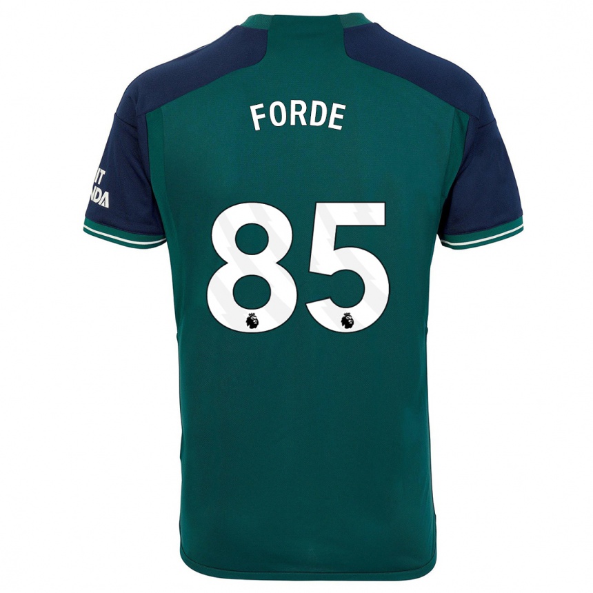 キッズフットボールロマリ・フォルデ#85緑サードユニフォームシャツ2023/24ジャージーユニフォーム