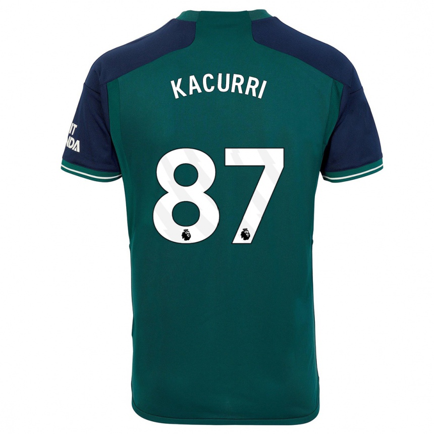 キッズフットボールマルディーニ・カクリ#87緑サードユニフォームシャツ2023/24ジャージーユニフォーム