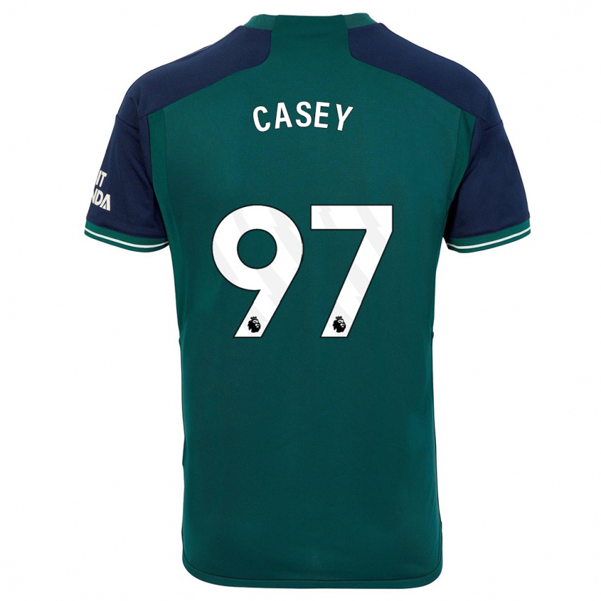 キッズフットボールダン・ケイシー#97緑サードユニフォームシャツ2023/24ジャージーユニフォーム