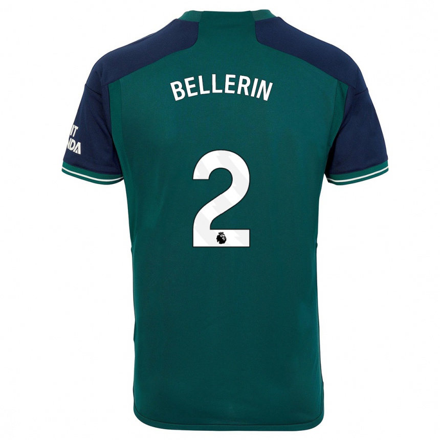 キッズフットボールエクトル・ベジェリン#2緑サードユニフォームシャツ2023/24ジャージーユニフォーム