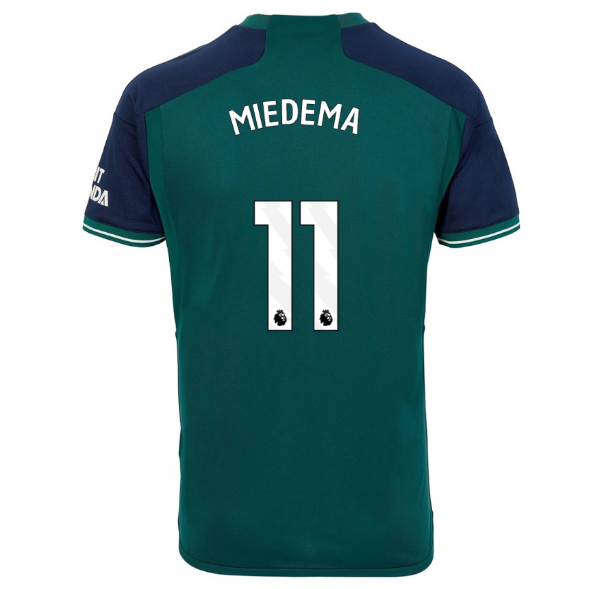 キッズフットボールフィフィアネ・ミデマー#11緑サードユニフォームシャツ2023/24ジャージーユニフォーム