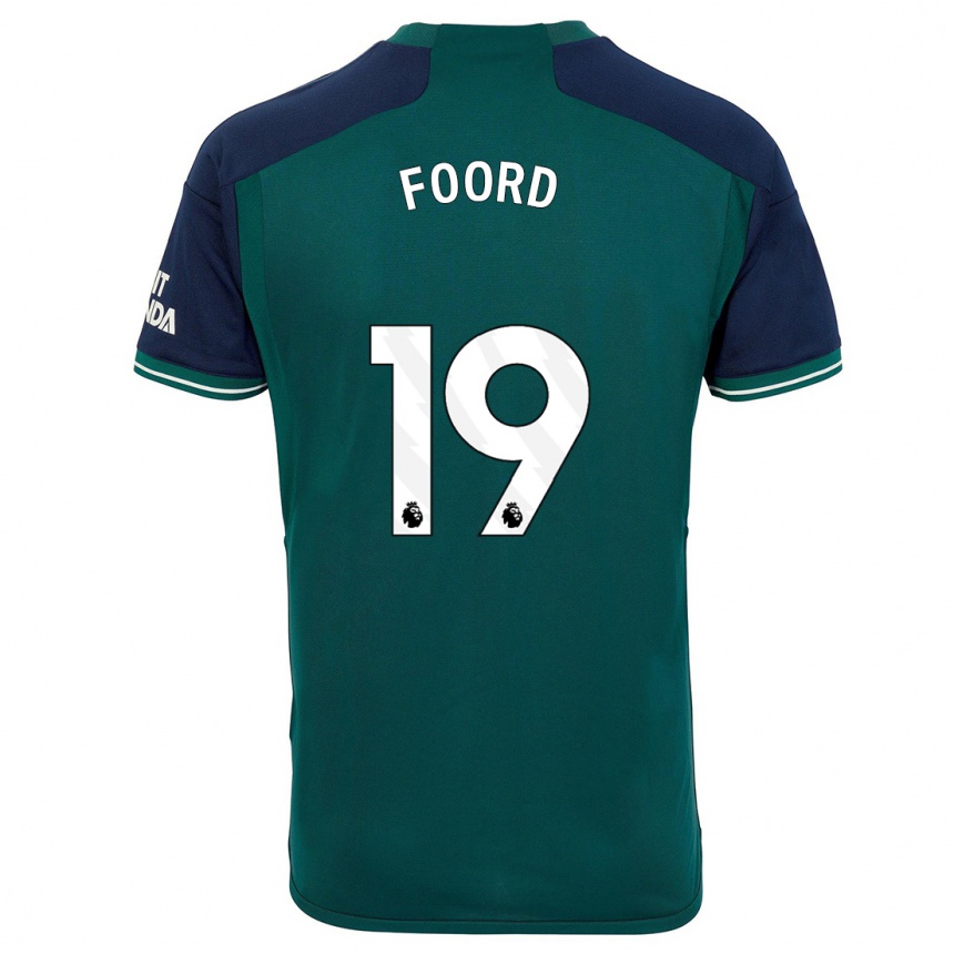 キッズフットボールケイトリン・フォード#19緑サードユニフォームシャツ2023/24ジャージーユニフォーム
