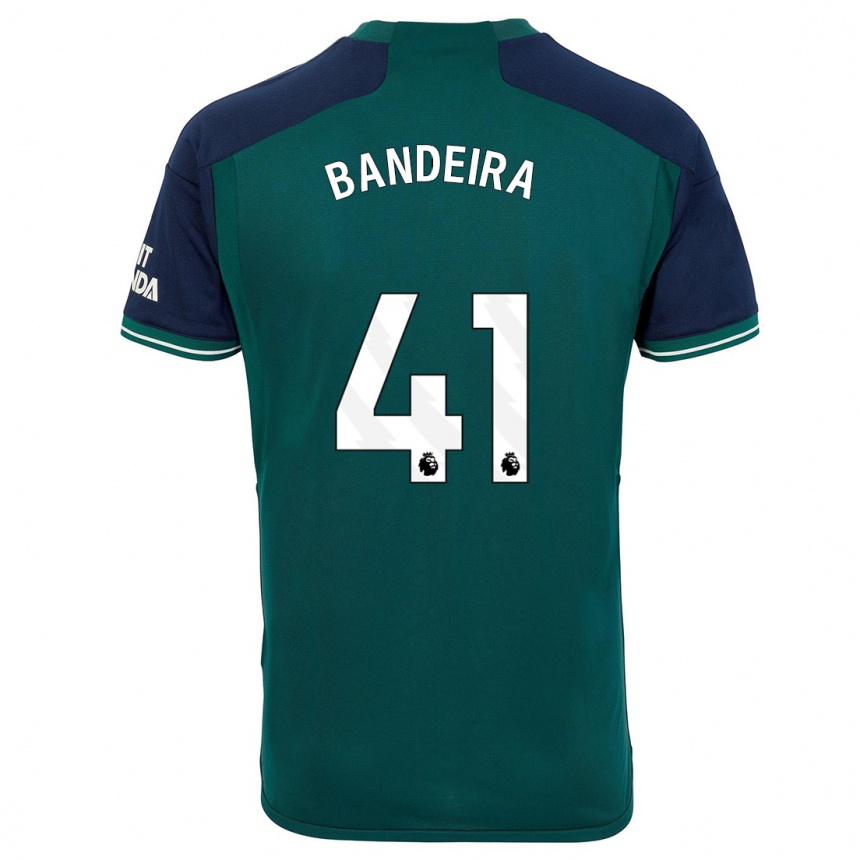 キッズフットボールマウロ・バンデイラ#41緑サードユニフォームシャツ2023/24ジャージーユニフォーム