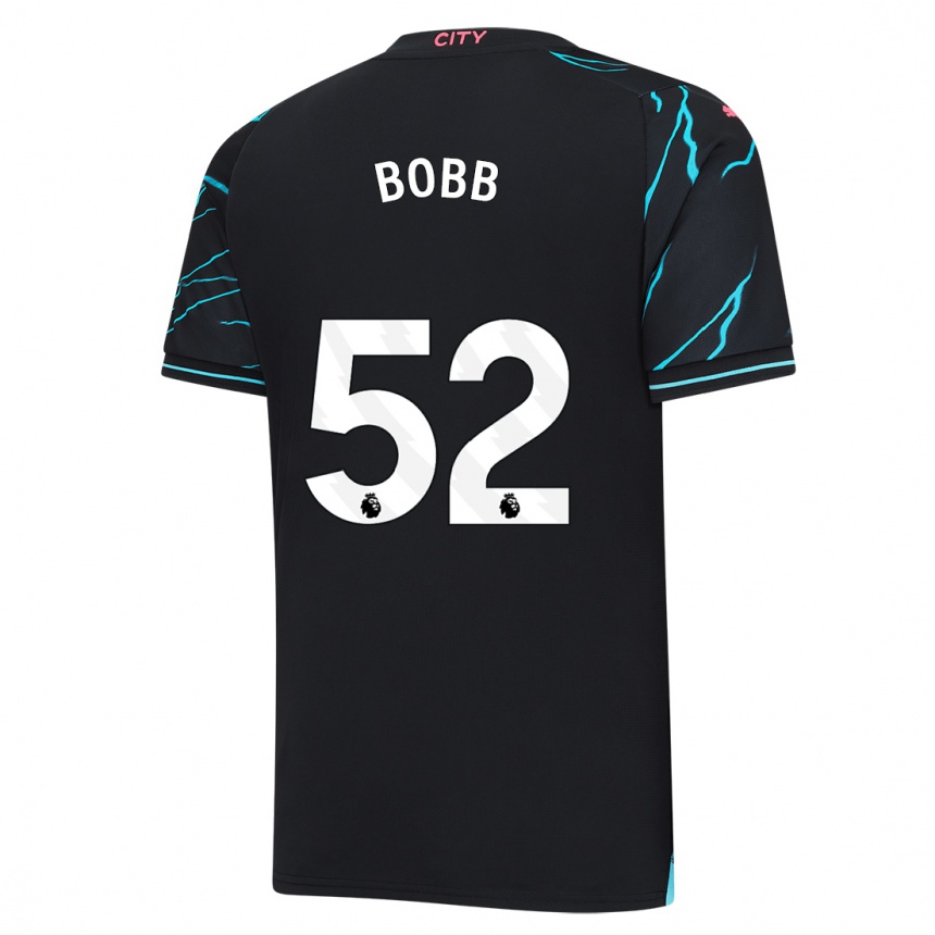 キッズフットボールオスカー・ボブ#52濃紺サードユニフォームシャツ2023/24ジャージーユニフォーム