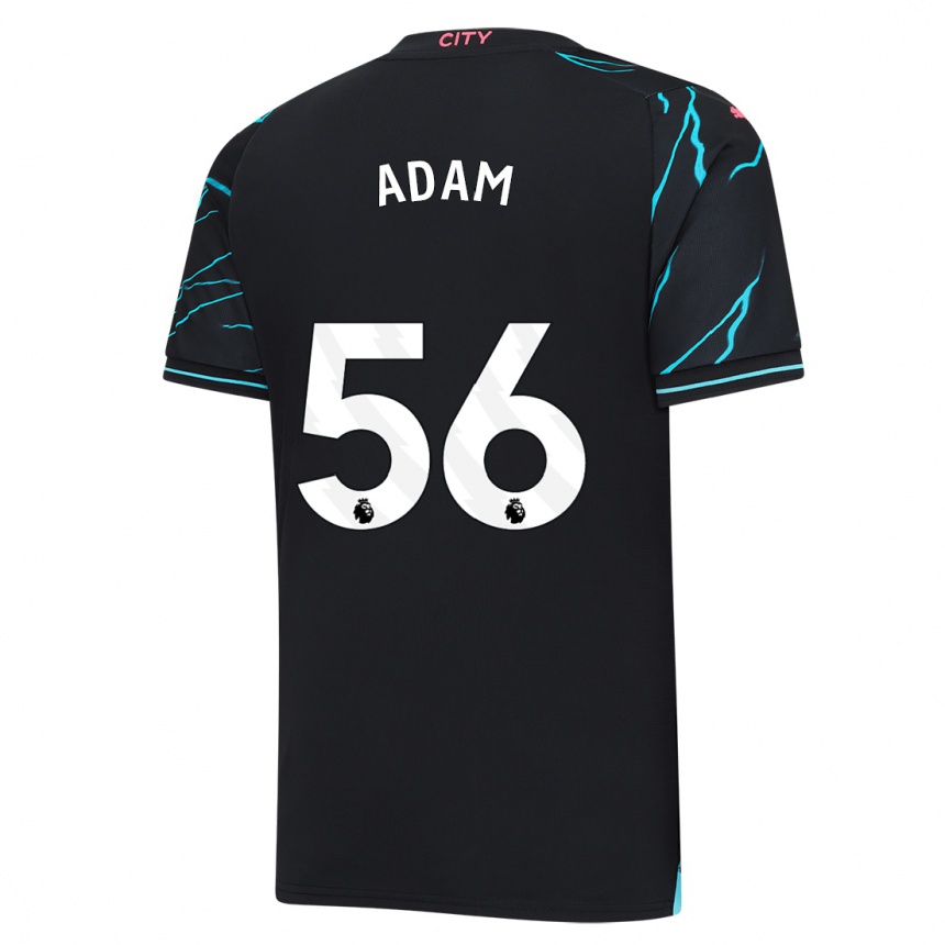 キッズフットボールジョシュ・アダム#56濃紺サードユニフォームシャツ2023/24ジャージーユニフォーム