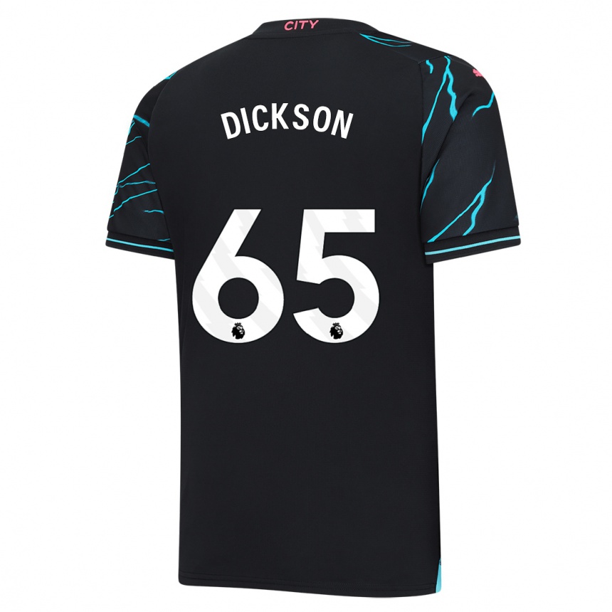 キッズフットボールウィル・ディクソン#65濃紺サードユニフォームシャツ2023/24ジャージーユニフォーム