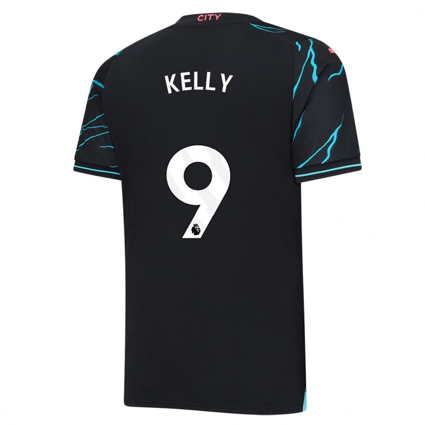 キッズフットボールクロエ・ケリー#9濃紺サードユニフォームシャツ2023/24ジャージーユニフォーム