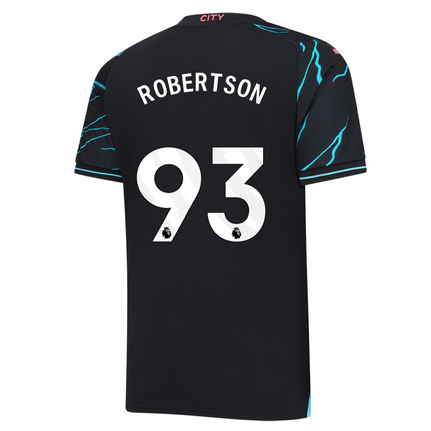キッズフットボールアレクサンダー・ロバートソン#93濃紺サードユニフォームシャツ2023/24ジャージーユニフォーム