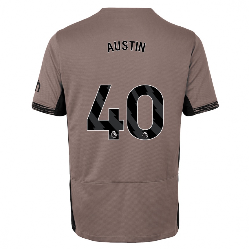 キッズフットボールブランドン・オースティン#40ダークベージュサードユニフォームシャツ2023/24ジャージーユニフォーム