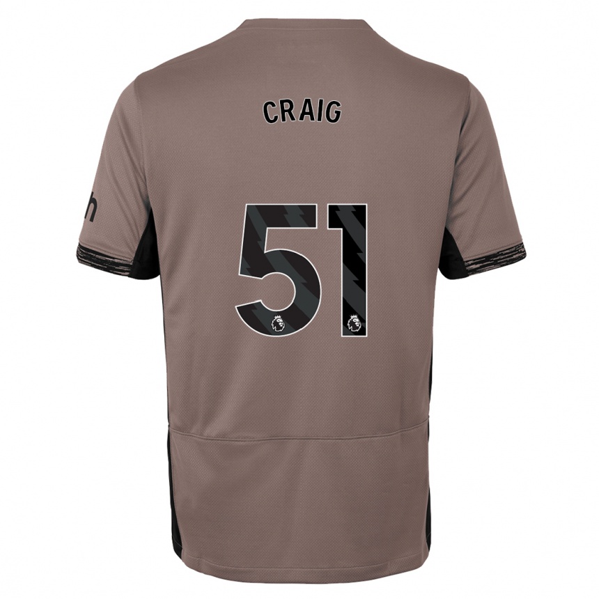 キッズフットボールマット・クレイグ#51ダークベージュサードユニフォームシャツ2023/24ジャージーユニフォーム