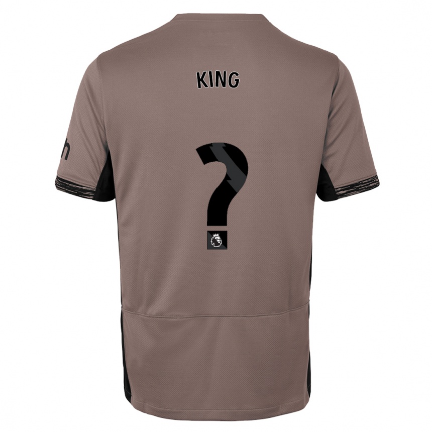 キッズフットボールメイソン・キング#0ダークベージュサードユニフォームシャツ2023/24ジャージーユニフォーム