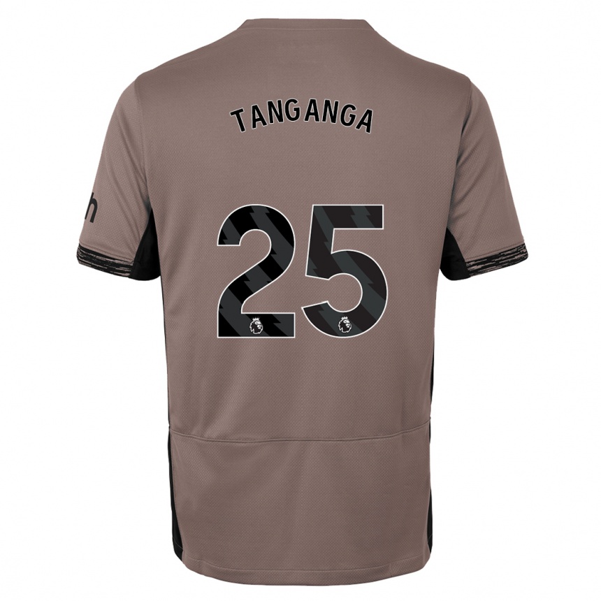 キッズフットボールジェイフェス・タンガンガ#25ダークベージュサードユニフォームシャツ2023/24ジャージーユニフォーム