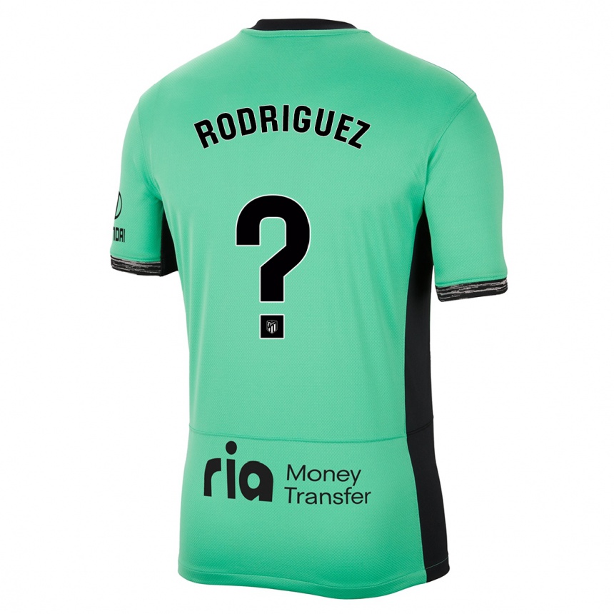 キッズフットボールアドリアン・ロドリゲス#0スプリンググリーンサードユニフォームシャツ2023/24ジャージーユニフォーム