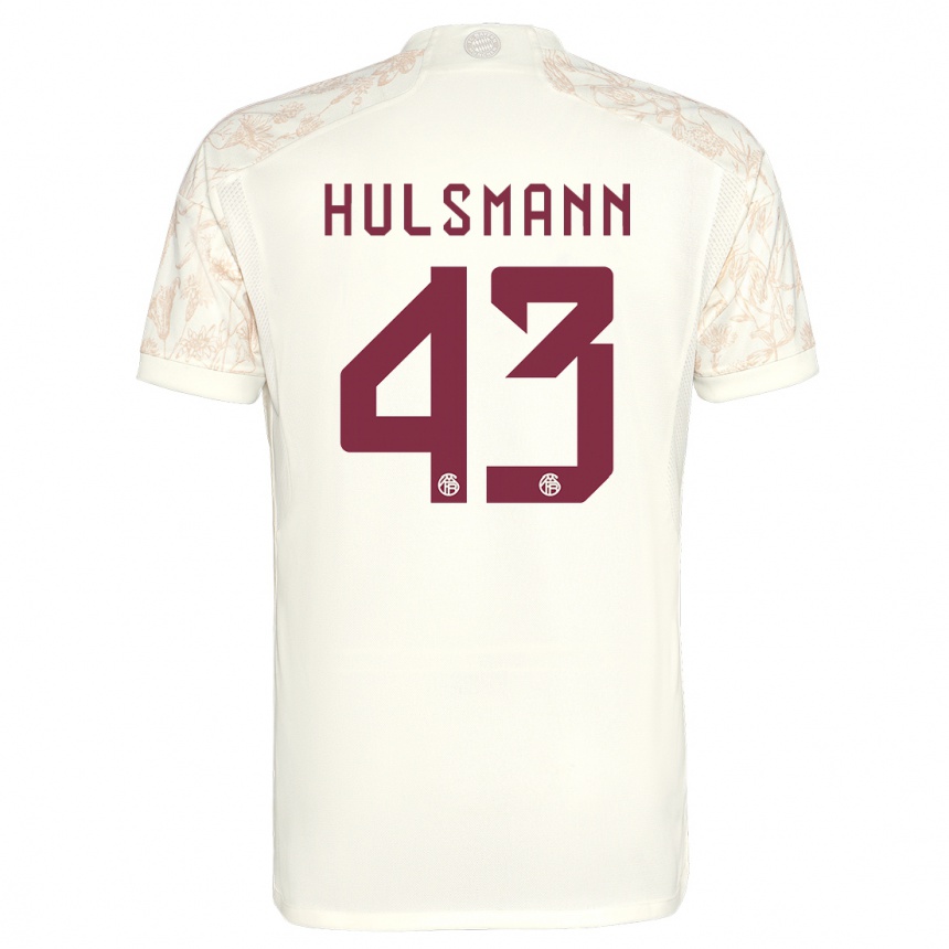 キッズフットボールトム・ハルスマン#43オフホワイトサードユニフォームシャツ2023/24ジャージーユニフォーム