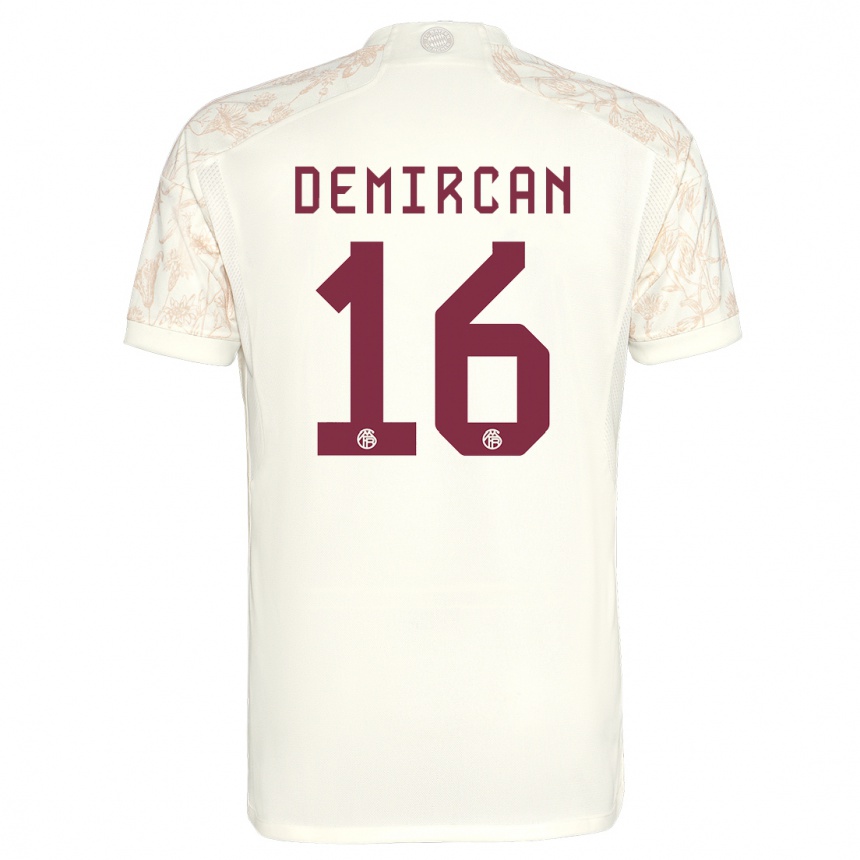 キッズフットボールエミルハン・デミルカン#16オフホワイトサードユニフォームシャツ2023/24ジャージーユニフォーム