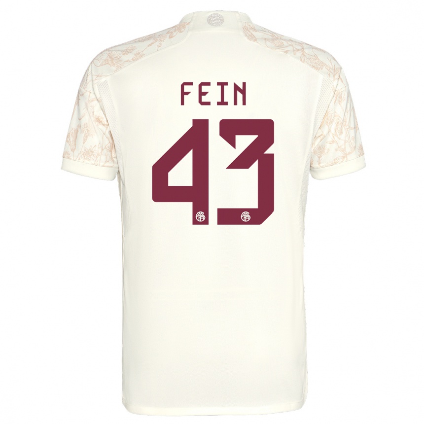 キッズフットボールアドリアン・ファイン#43オフホワイトサードユニフォームシャツ2023/24ジャージーユニフォーム
