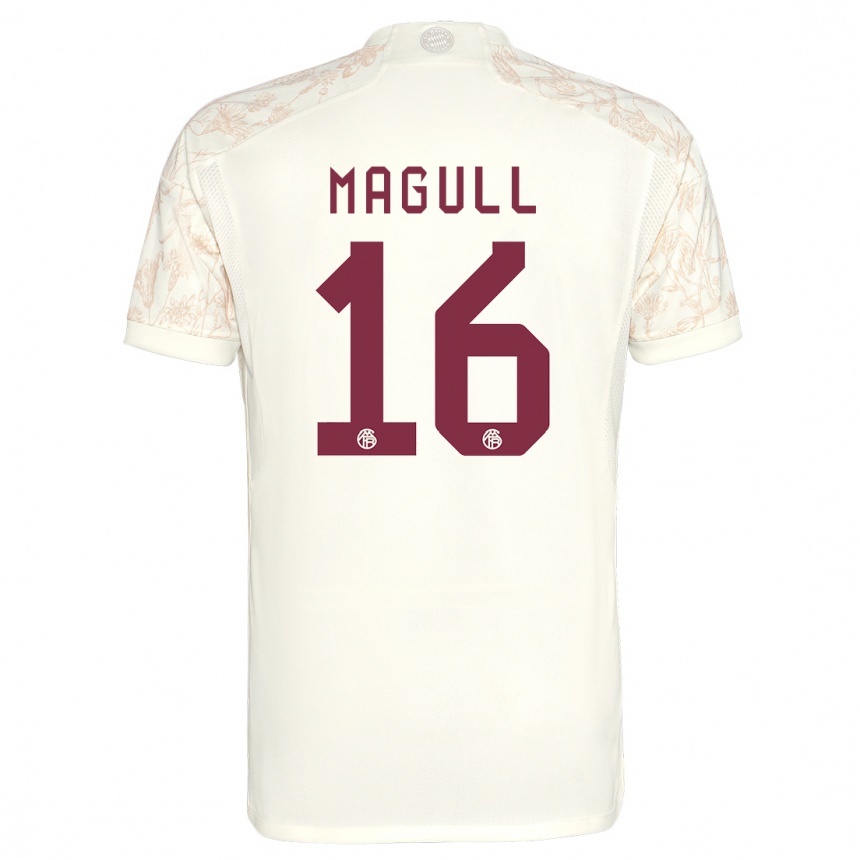キッズフットボールリナ・マガル#16オフホワイトサードユニフォームシャツ2023/24ジャージーユニフォーム