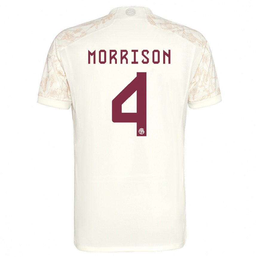 キッズフットボールリアム・モリソン#4オフホワイトサードユニフォームシャツ2023/24ジャージーユニフォーム