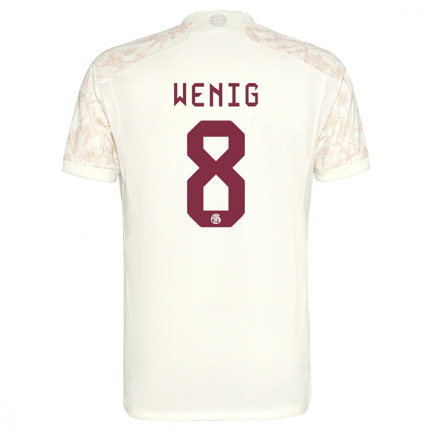 キッズフットボールマルセル・ヴェーニヒ#8オフホワイトサードユニフォームシャツ2023/24ジャージーユニフォーム