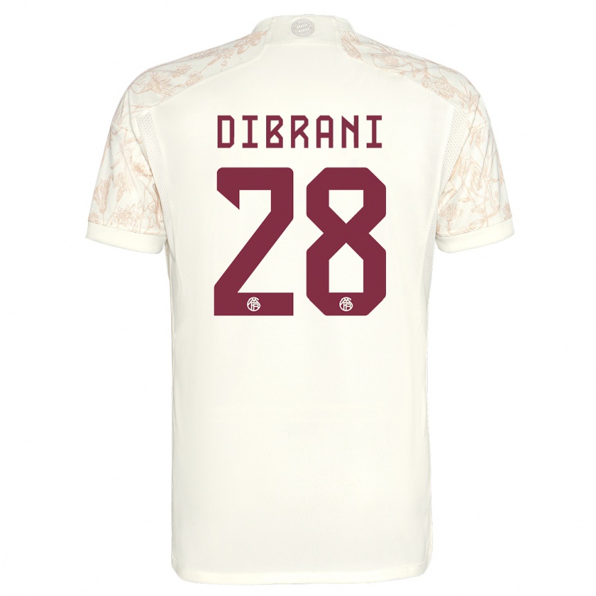キッズフットボールベンジャミン・ディブラニ#28オフホワイトサードユニフォームシャツ2023/24ジャージーユニフォーム