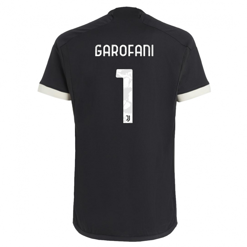キッズフットボールジョヴァンニ・ガブリエル・ガロファーニ#1黒サードユニフォームシャツ2023/24ジャージーユニフォーム