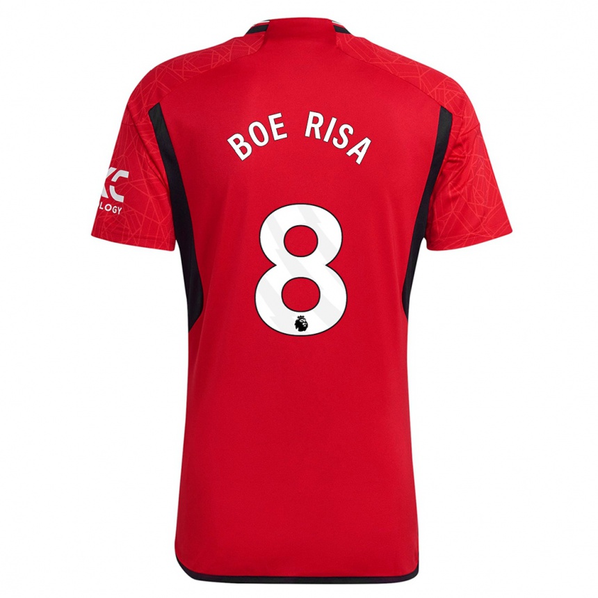 メンズフットボールヴィルデ・ボー・リサ#8赤ホームシャツ2023/24ジャージーユニフォーム