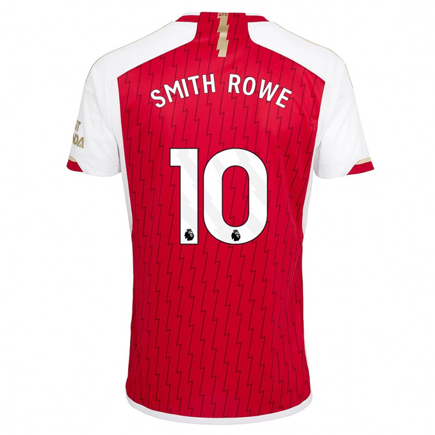 メンズフットボールエミール・スミス=ロウ#10赤ホームシャツ2023/24ジャージーユニフォーム
