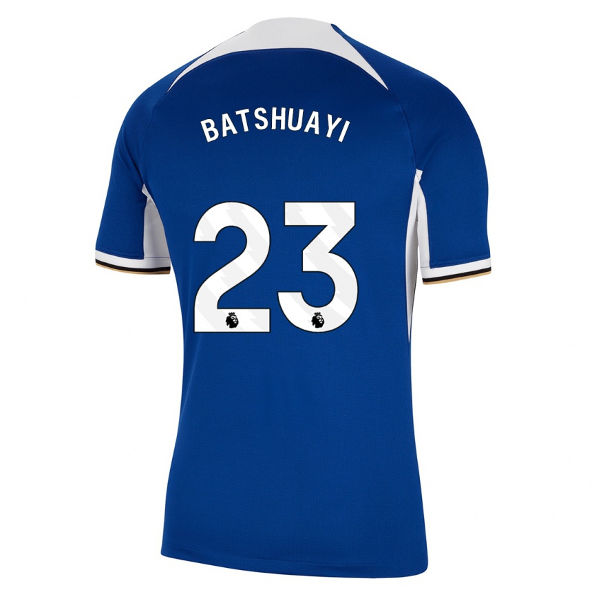 メンズフットボールミシー・バチュアイ#23青ホームシャツ2023/24ジャージーユニフォーム