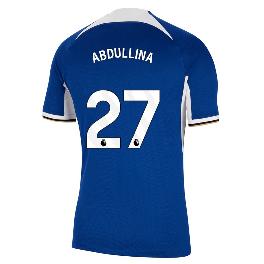 メンズフットボールアルス・アブドゥリナ#27青ホームシャツ2023/24ジャージーユニフォーム