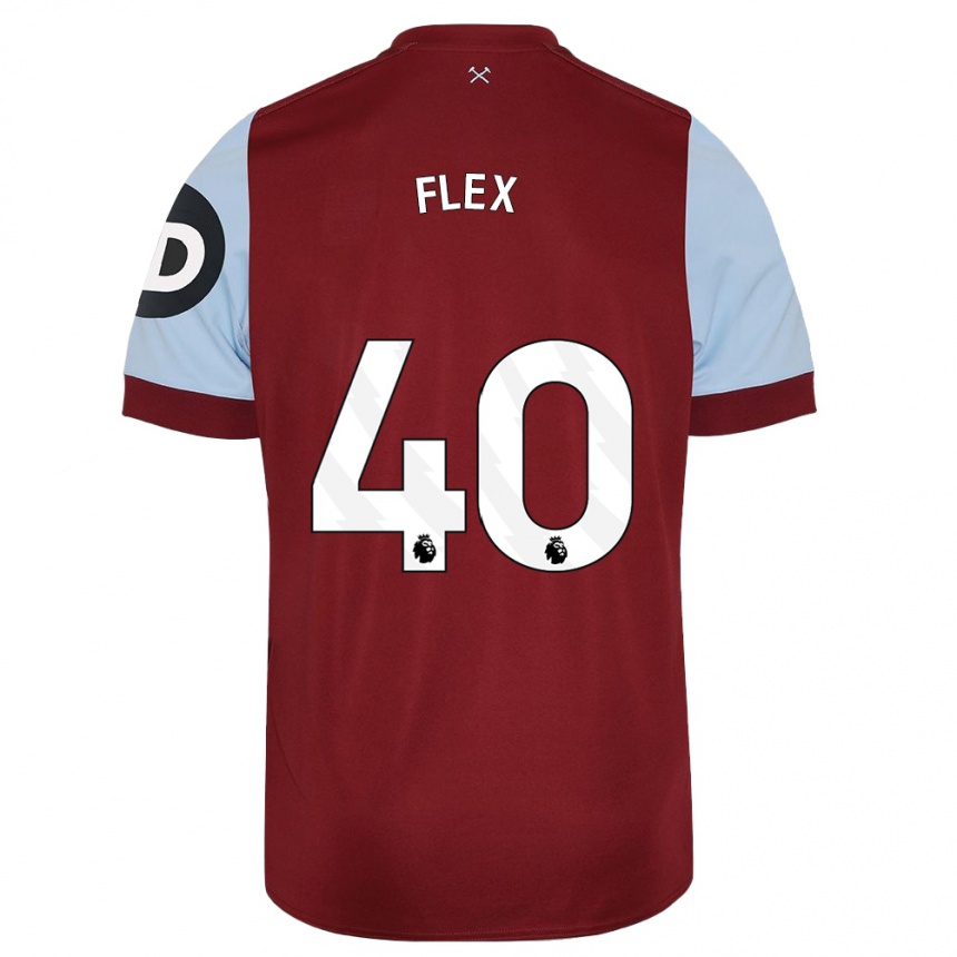 メンズフットボールアームストロング・オコフレックス#40マルーンホームシャツ2023/24ジャージーユニフォーム