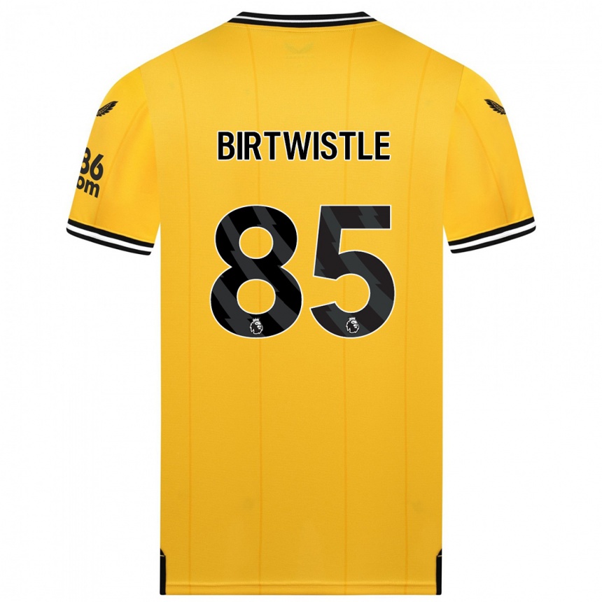 メンズフットボールハリー・バートウィッスル#85黄色ホームシャツ2023/24ジャージーユニフォーム