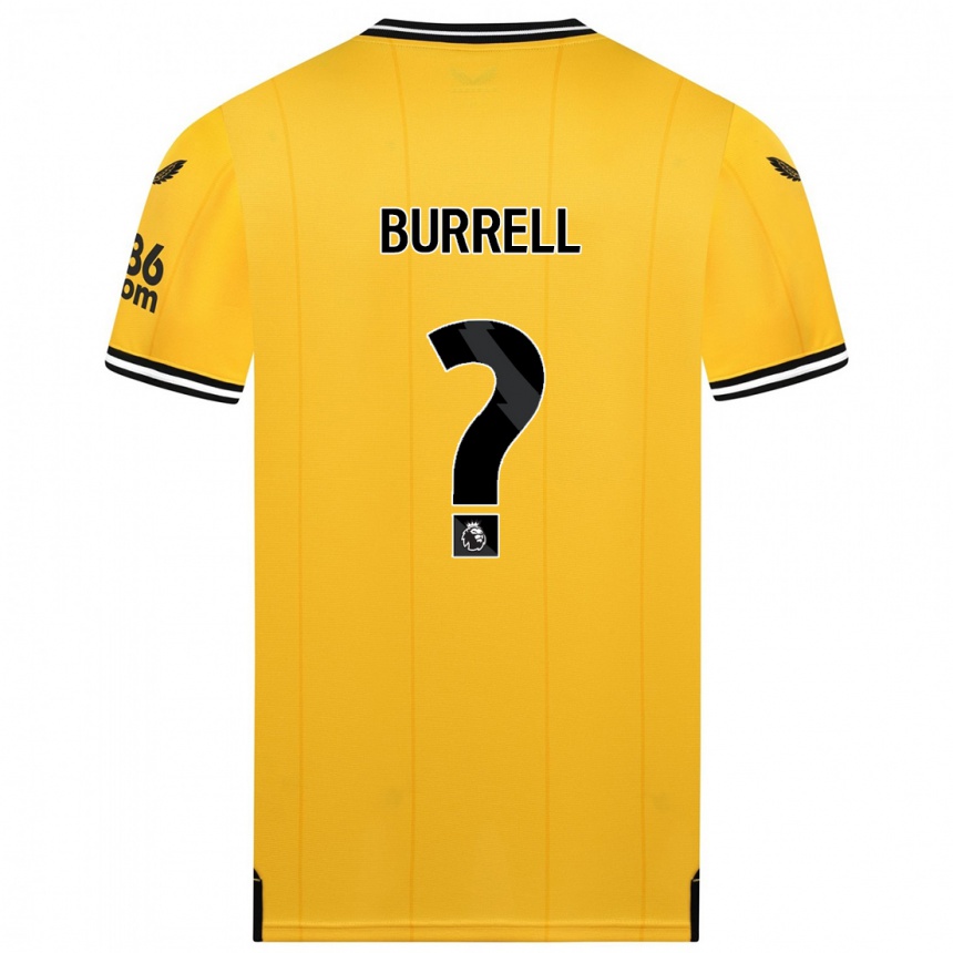 メンズフットボールアッケムフランシスバレル#0黄色ホームシャツ2023/24ジャージーユニフォーム