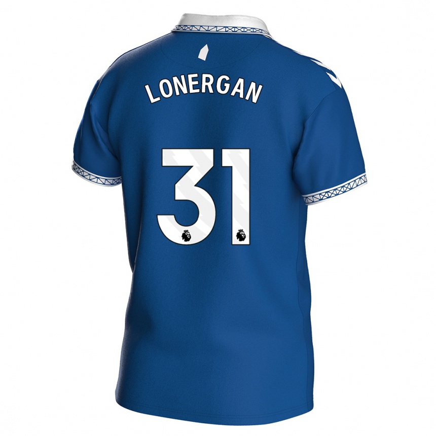 メンズフットボールアンディ・ロナーガン#31ロイヤルブルーホームシャツ2023/24ジャージーユニフォーム