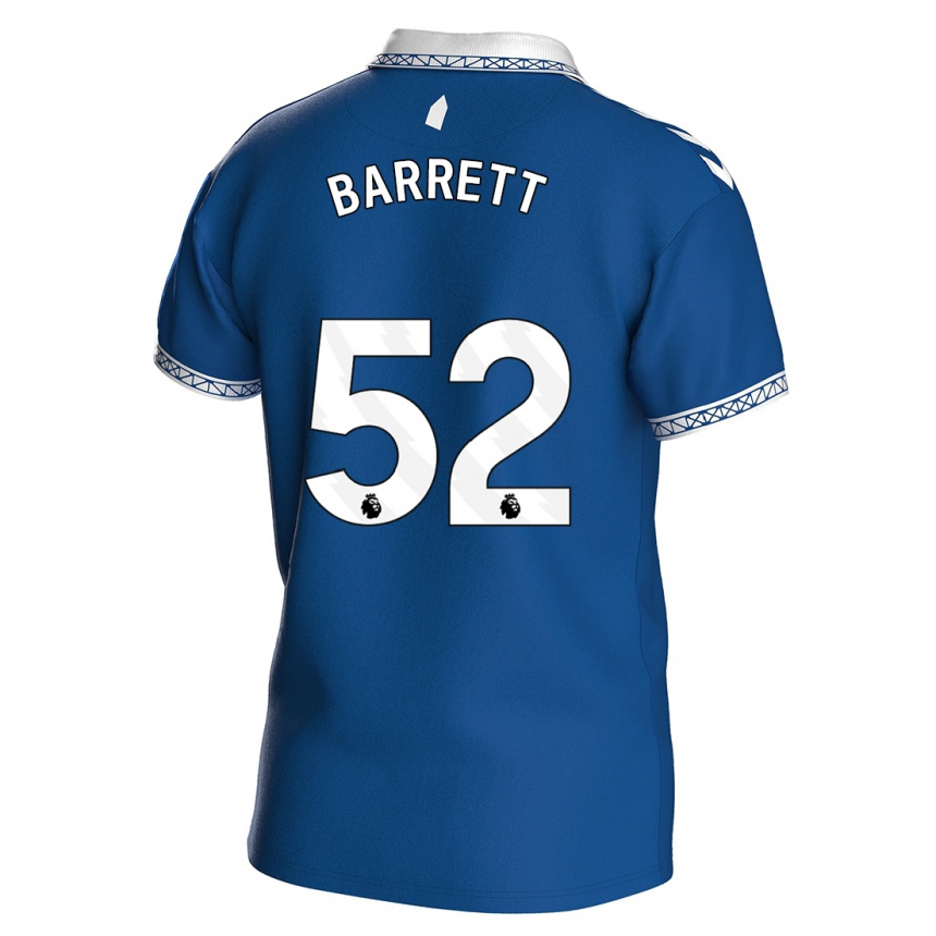 メンズフットボールジャック・バレット#52ロイヤルブルーホームシャツ2023/24ジャージーユニフォーム