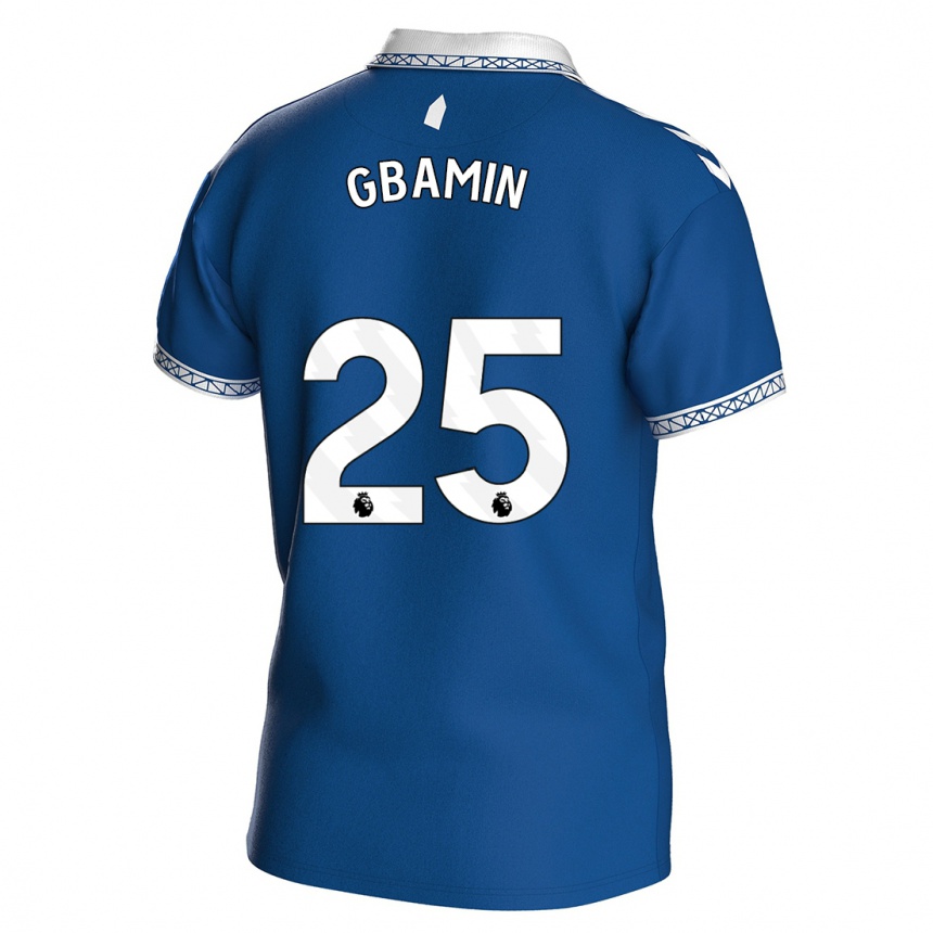 メンズフットボールジャン＝フィリップ・グバミン#25ロイヤルブルーホームシャツ2023/24ジャージーユニフォーム
