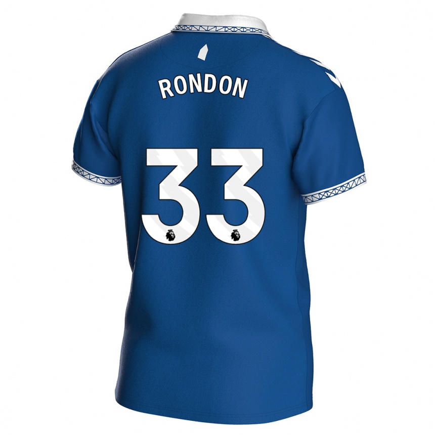 メンズフットボールホセ・サロモン・ロンドン#33ロイヤルブルーホームシャツ2023/24ジャージーユニフォーム