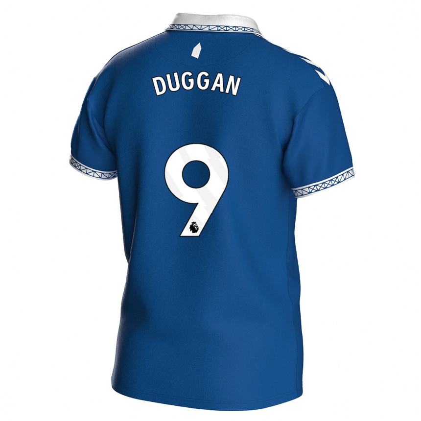 メンズフットボールトニー・ダガン#9ロイヤルブルーホームシャツ2023/24ジャージーユニフォーム