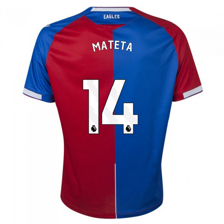 メンズフットボールジャン＝フィリップ・マテタ#14赤青ホームシャツ2023/24ジャージーユニフォーム