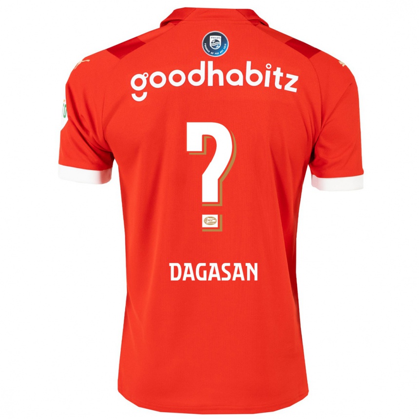 メンズフットボールムーリス・ダガサン#0赤ホームシャツ2023/24ジャージーユニフォーム