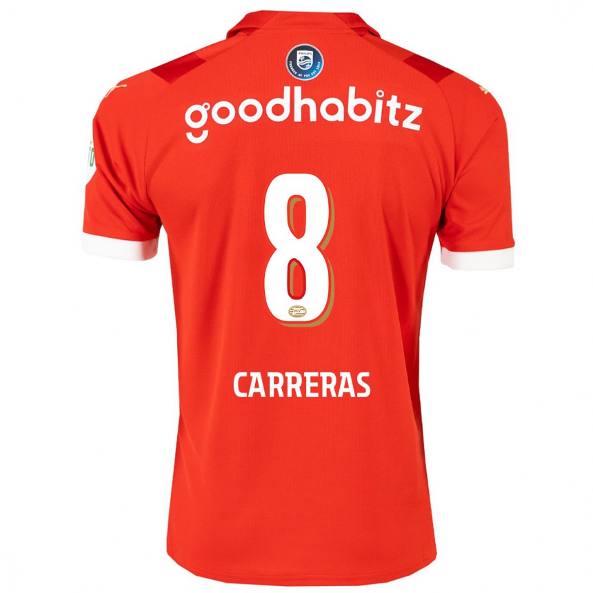 メンズフットボールジョージナ・カレーラス#8赤ホームシャツ2023/24ジャージーユニフォーム