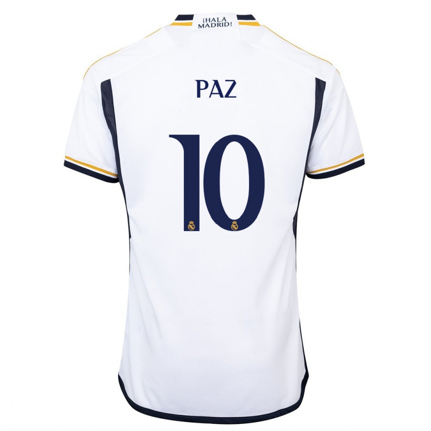 メンズフットボールニコラス・パス#10白ホームシャツ2023/24ジャージーユニフォーム