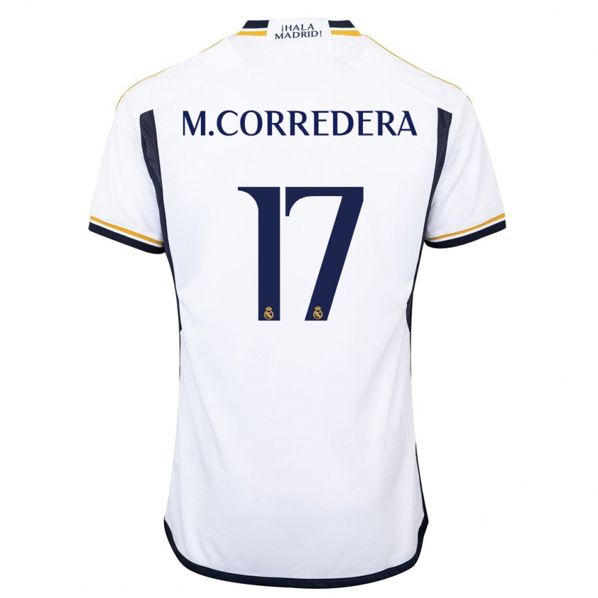 メンズフットボールマルタ・コレデラ#17白ホームシャツ2023/24ジャージーユニフォーム