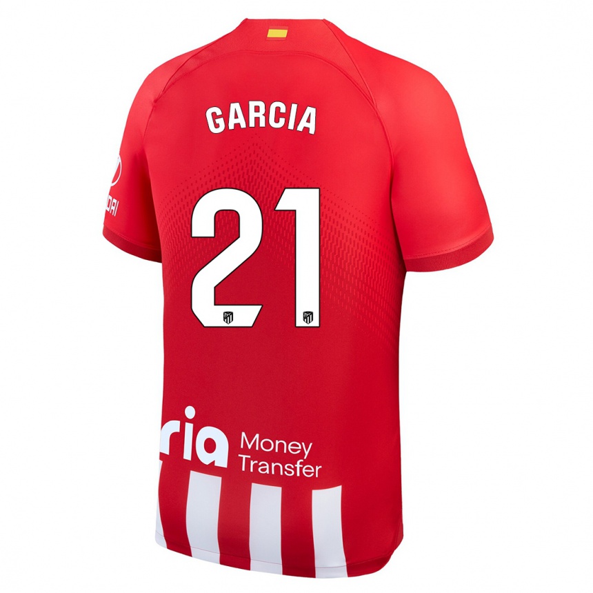 メンズフットボールシェイラ・ガルシア#21赤白ホームシャツ2023/24ジャージーユニフォーム
