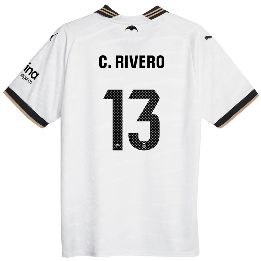 メンズフットボールクリスティアンリベロ#13白ホームシャツ2023/24ジャージーユニフォーム